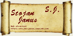 Stojan Janus vizit kartica